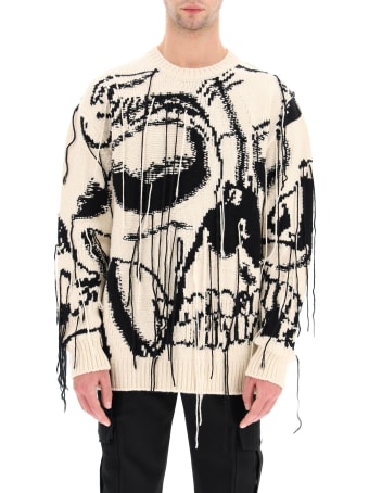 Alexander McQueen Sweater With Skull Intarsia