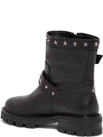 Jimmy Choo Leather Boots With Star Studs
