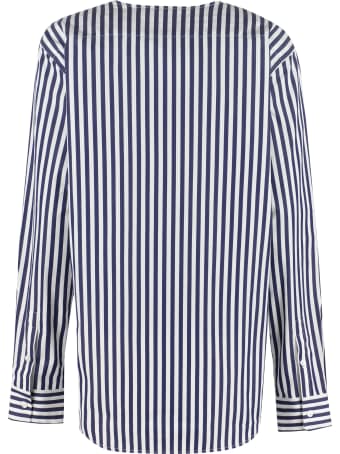 Plan C Striped Cotton Shirt