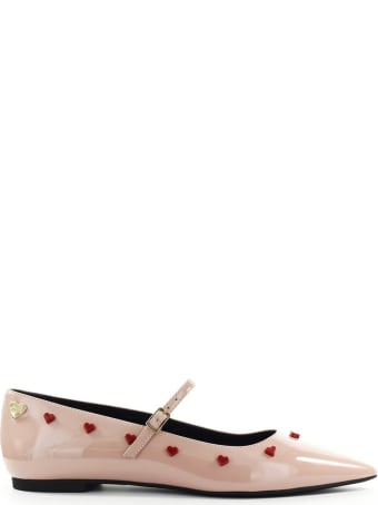Love Moschino Nude Pink Ballet Flat