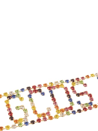 GCDS Crystal-embellished Logo Chocker