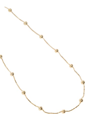 Bottega Veneta Necklace With Gold Plated Silver Spheres