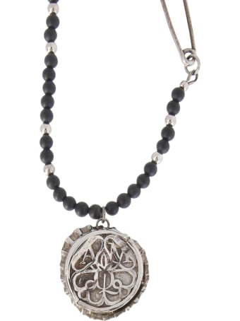 Alexander McQueen Bead And Seal Bottle Cap Long Necklace