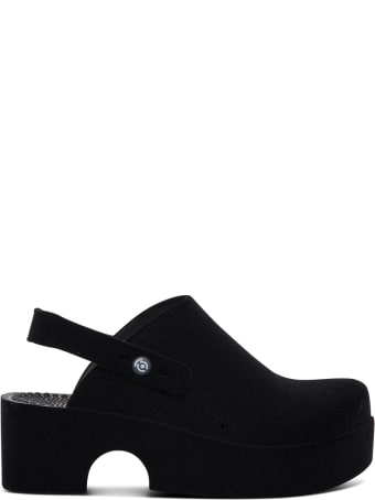Xocoi Black Velvet Clogs