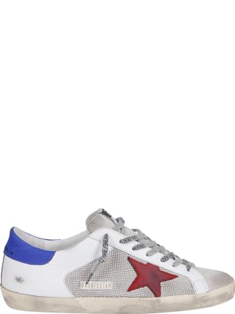 Golden Goose White Leather And Canvas Super-star Sneakers