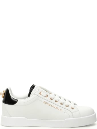 Dolce & Gabbana Portofino Sneakers With Pearl