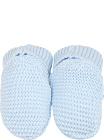 Little Bear Light Blue Baby Bootee For Babyboy