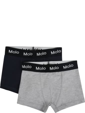 Molo Multicolor "justin" Set For Boy With Logo