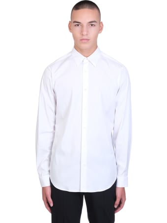 Theory Sylvain Shirt In White Cotton