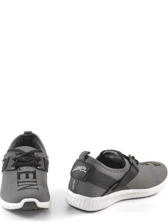 Philipp Plein Black/gray Tecno-fabric Women's Sneakers