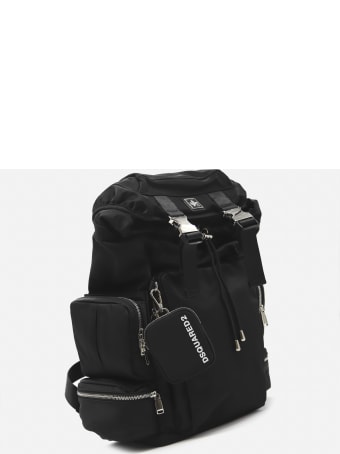 Dsquared2 Technical Fabric Backpack With Logo Patch