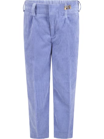 Scotch & Soda Wisteria Trousers For Kids With Logo