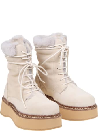 Paloma Barceló Paloma Barcelo' Naia Boots In Suede And Sheepskin
