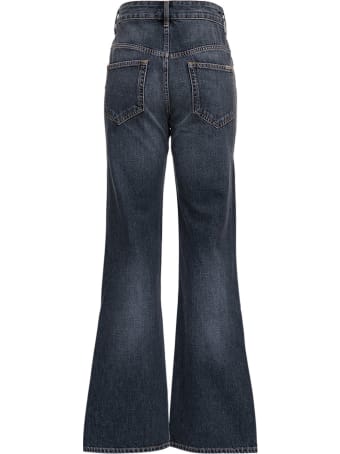 Isabel Marant Étoile Belvira Jeans In Grey Denim
