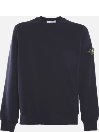 Stone Island Cotton Sweatshirt With Logo Patch