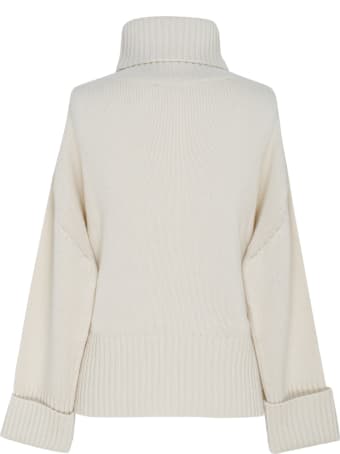 Saverio Palatella Natural Cashmere Turtleneck Sweater