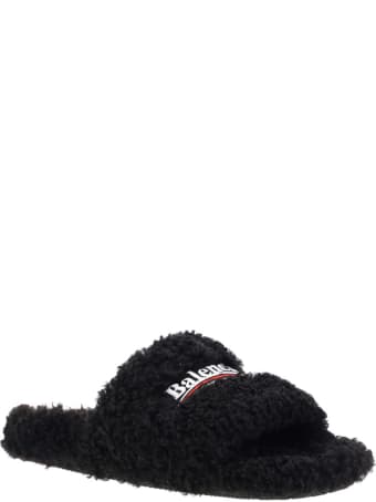 Balenciaga Furry Slide Shoes