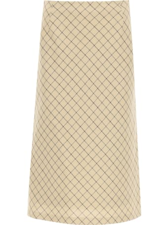 Maison Margiela Midi Cotton Skirt