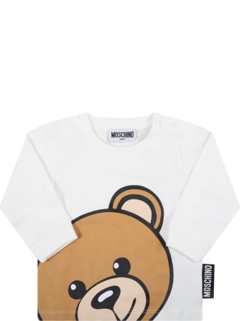 Moschino Multicolor Suit For Baby Kids With Teddy Bear
