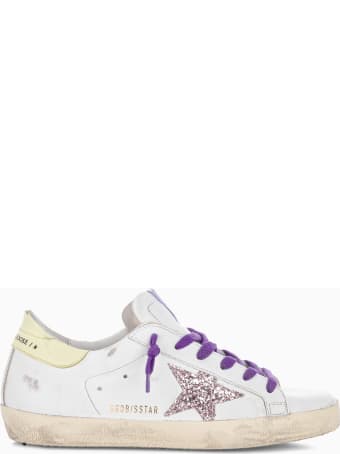 Golden Goose Superstar Sneakers With Glitter Star