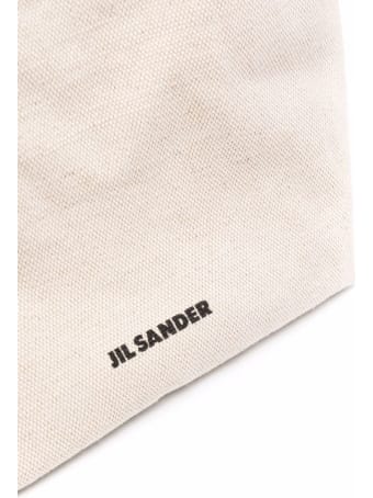Jil Sander Drawstring Bag In Canvas