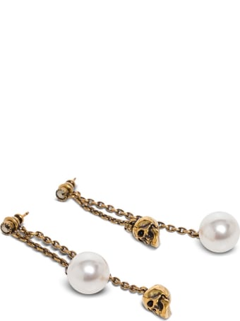 Alexander McQueen Peraly Skull Earring