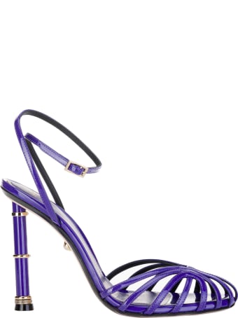 Alevì Purple Patent Diletta Sandals