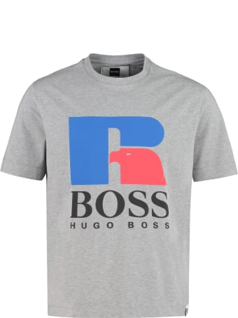 Russell Athletic Cotton Crew-neck T-shirt - Boss X Russell Athletic