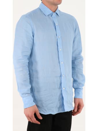 Salvatore Piccolo Light Blue Linen Shirt