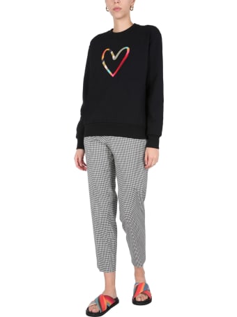 PS by Paul Smith Swirl Heart Embroidered Sweatshirt