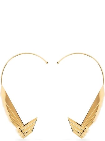 Leda Madera Susan Golden Brass Earrings