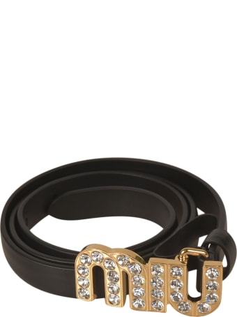 Miu Miu Embellished Buckle Belt