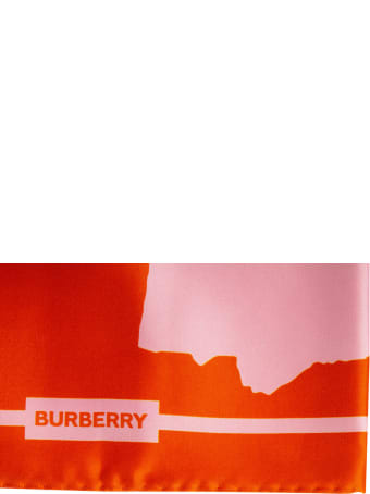 Burberry Double Print Love Silk Square Scarf