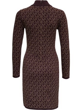 MICHAEL Michael Kors Viscose Blend Dress With Allover Logo Print