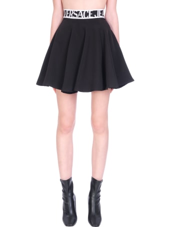 Versace Jeans Couture Skirt In Black Polyester