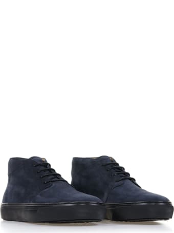 Tod's Ankle Boots In Suede Night