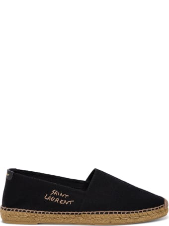 Saint Laurent Canvas Espadrilles With Side Logo