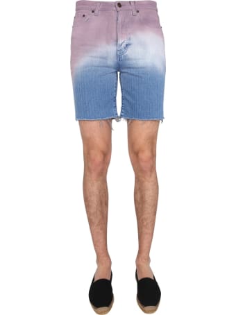 Saint Laurent Degraded Print Bermuda