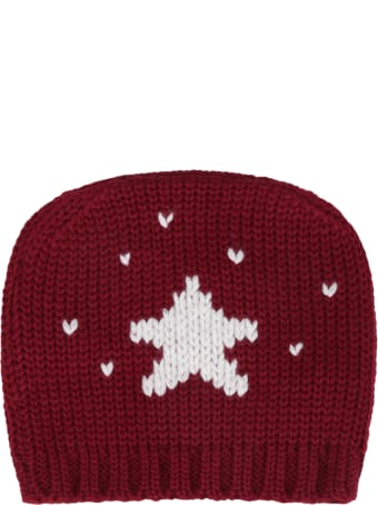 La stupenderia Bordeaux Hat For Baby Kids With Star