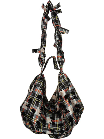 Chopova Lowena Flocked Polyester Bag With Handle