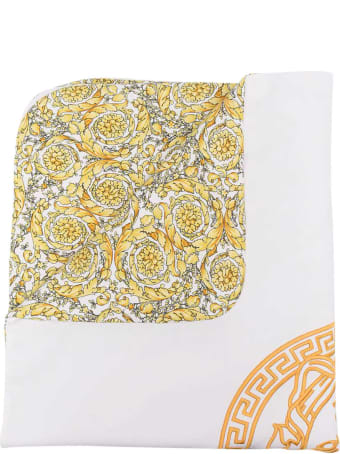 Versace Young White Blanket