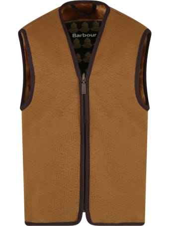 Barbour Brown Vest For Kids