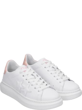 2Star Sneakers In White Leather