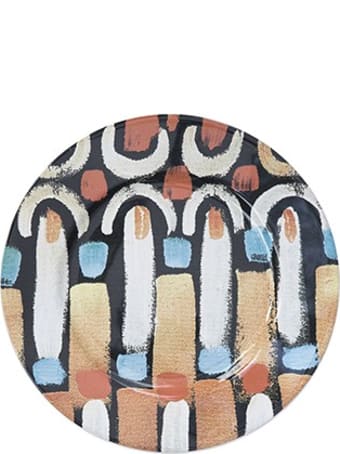 Le Botteghe su Gologone Plates Round Ceramic Colores 28 Cm