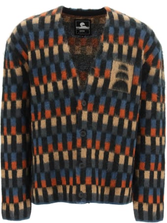 Edwin Hiji Cardigan In Multicolor Mohair