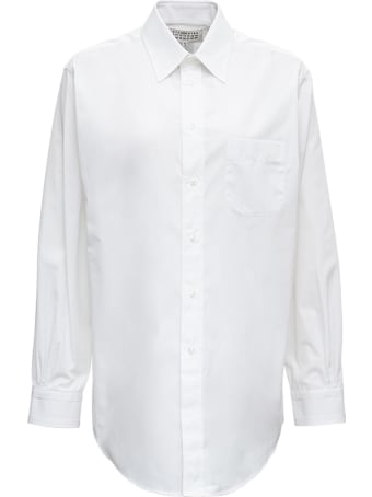Maison Margiela White Cotton Poplin Shirt