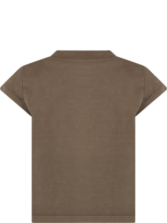 Zadig & Voltaire Green T-shirt For Girl With Logo