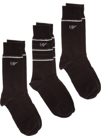 Emporio Armani Underwear Eyelike Knee High Socks