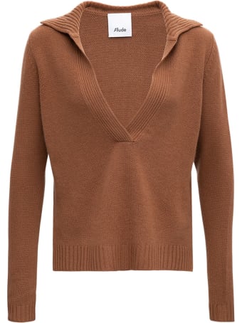 Allude Brown Cashmere Sweater