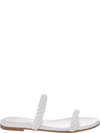 Gianvito Rossi White Marley 05 Flat Sandal